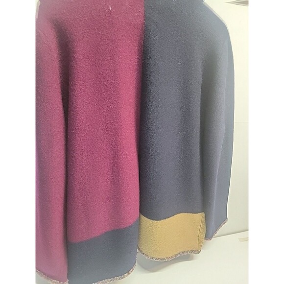 Koret Multicolored Button Front Wool Cardigan Sweater Womens L - Picture 13 of 16